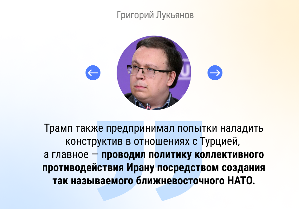 Григорий Лукьянов рассказал про американскую политику на Ближнем Востоке в период президентства Трампа