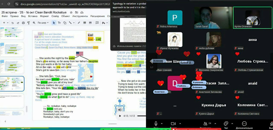 Состоялась встреча лингвистического кружка Филологического факультета